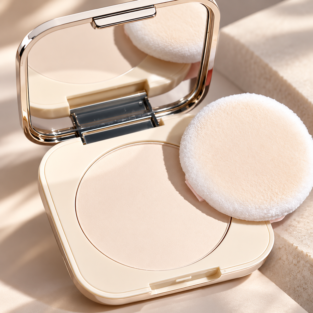 🪞 Touch-Up Ready | Silky Pressed Powder Essential | Beauty-Lover Soft-Matte Finish