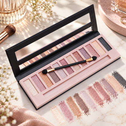 🎨 Eye-Catching | Silky Multi-Color Everyday Palette | Makeup-Lover Shimmer Finish