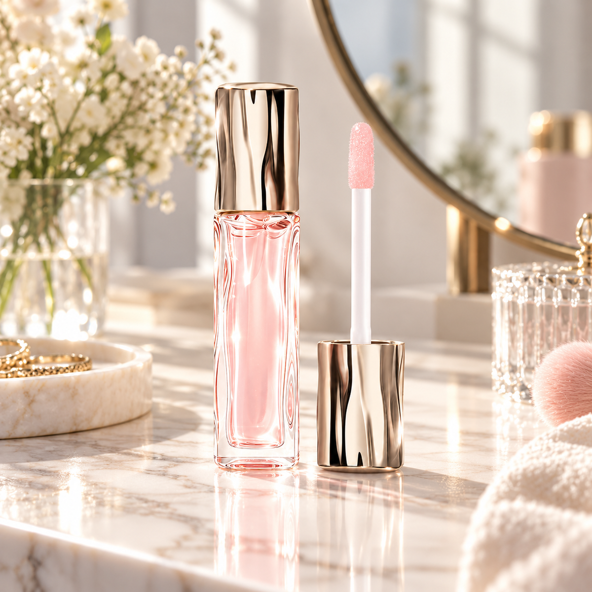 💋 Lip-Plumping | Glossy Thermal Lip Oil | Beauty-Lover Color-Shift Shine